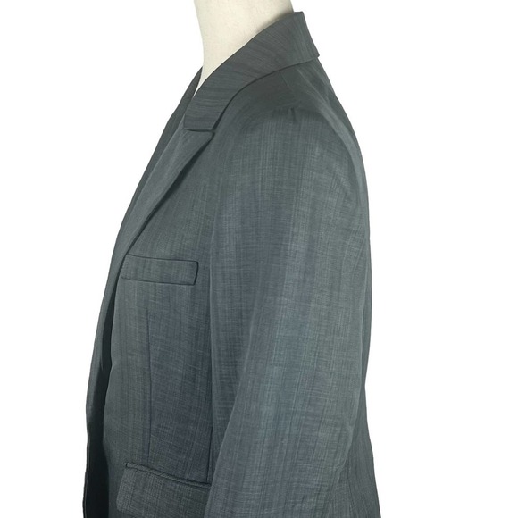LE‎ SUIT ONE BUTTON CAREER BLAZER IN GRAY NWOT WOMEN'S SIZE 10P - Picture 5 of 15